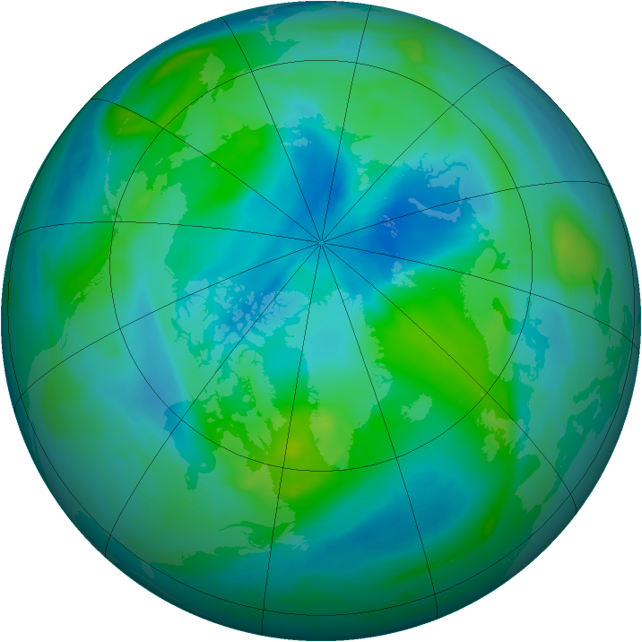 Arctic ozone map for 17 September 2007